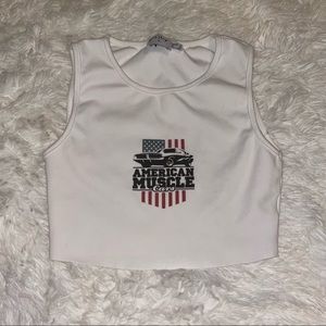 princess polly american muscle mustang tank